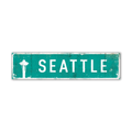 Landmark Space Needle Signs: Teal 1 - Wall Decor