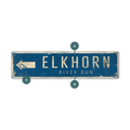 Landmark Arrow Custom Signs: Blue 2 - Wall Decor