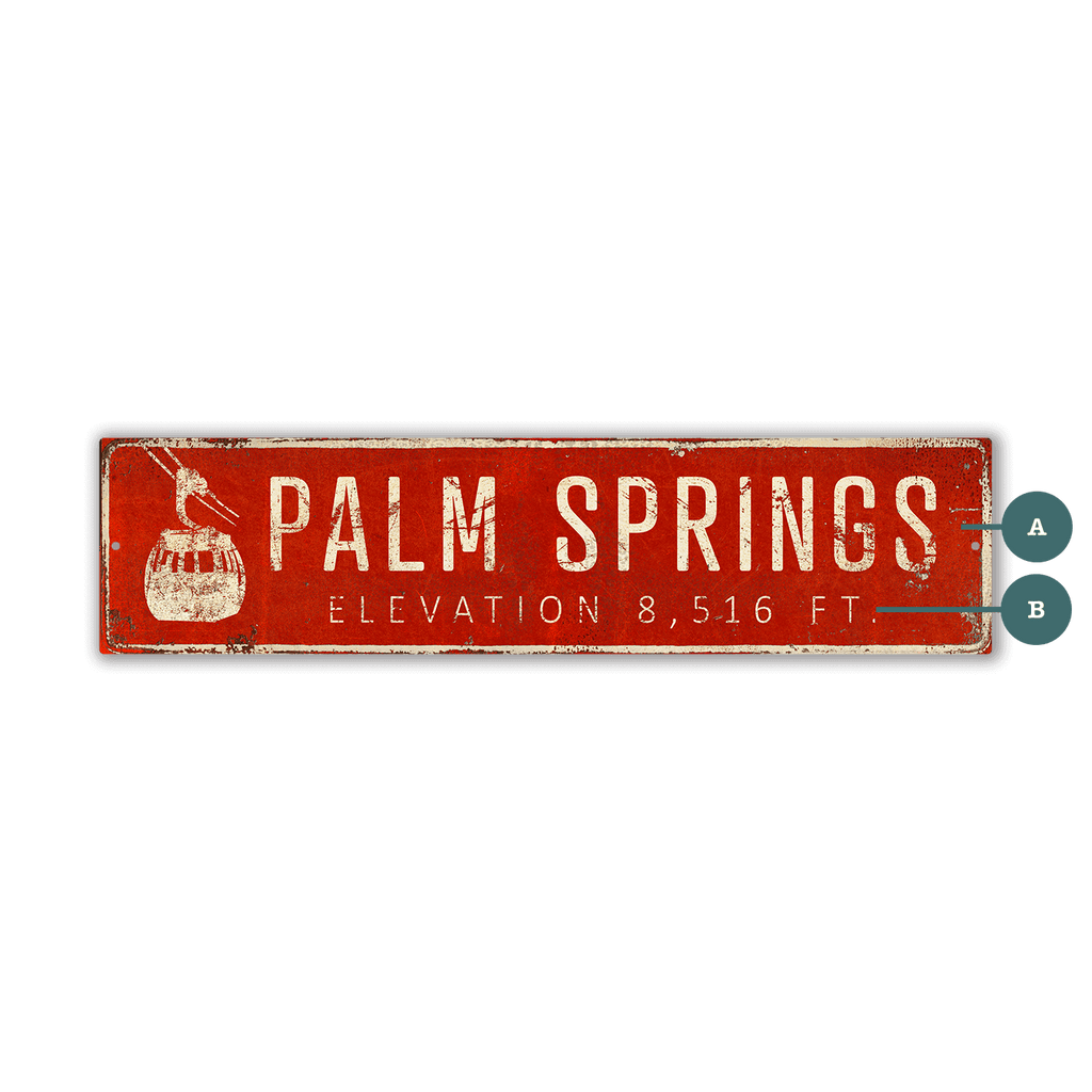 Landmark Tramway Custom Signs: Red 2 - Wall Decor