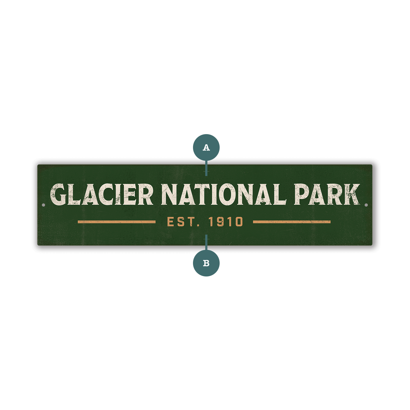 Landmark Signature Custom Signs: Green 2 - Wall Decor