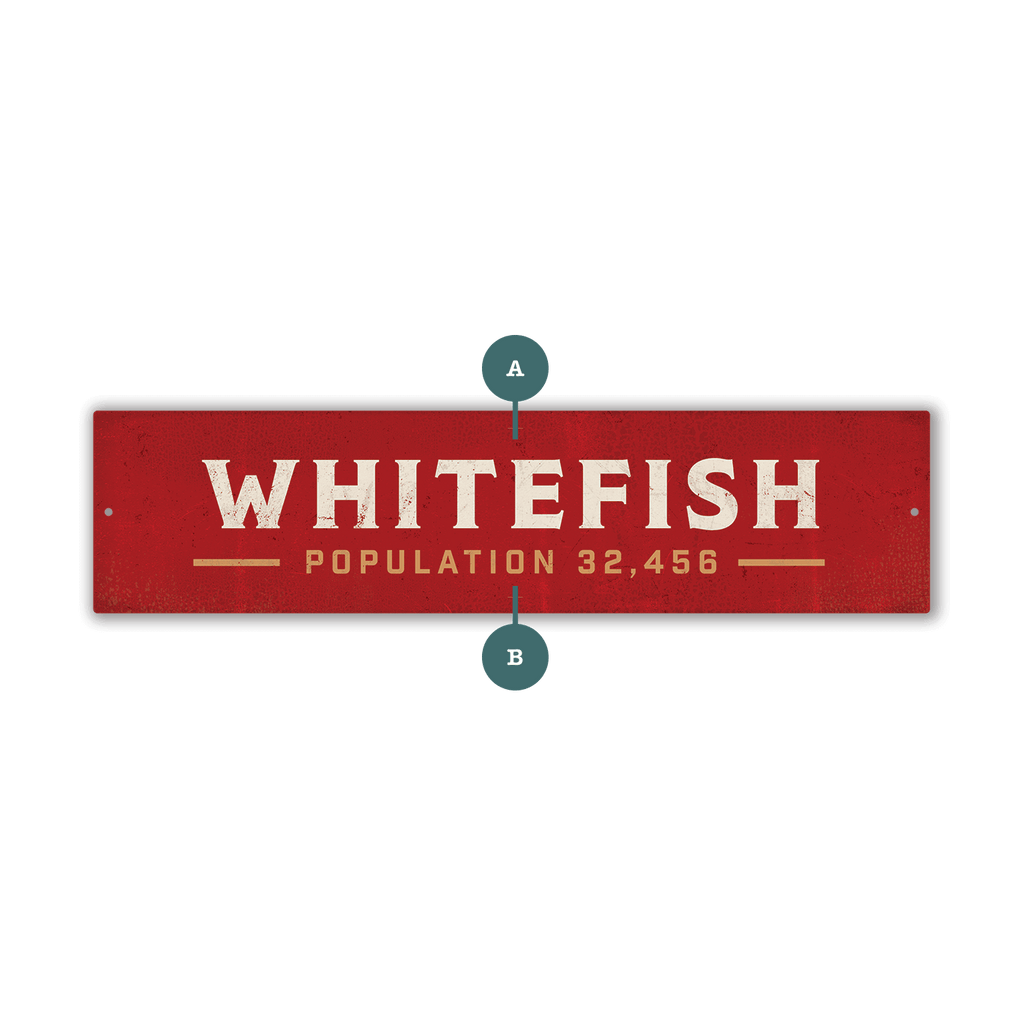 Landmark Signature Custom Signs: Red 2 - Wall Decor
