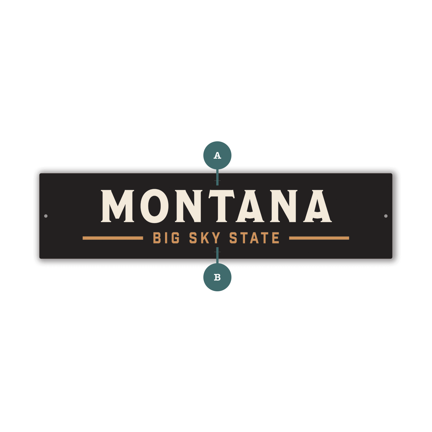Landmark Signature Custom Signs: Black 2 - Wall Decor