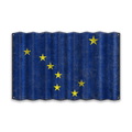 Alaska State Flag - Corrugated Metal Wall Art