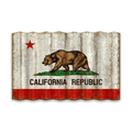 California State Flag - Corrugated Metal Wall Art