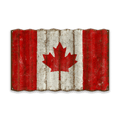 Canadian Flag - Corrugated Metal Wall Art