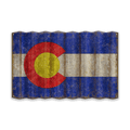 Colorado State Flag - Corrugated Metal Wall Art