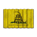 Gadsden Flag - Corrugated Metal Wall Art