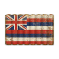 Hawaii State Flag - Corrugated Metal Wall Art