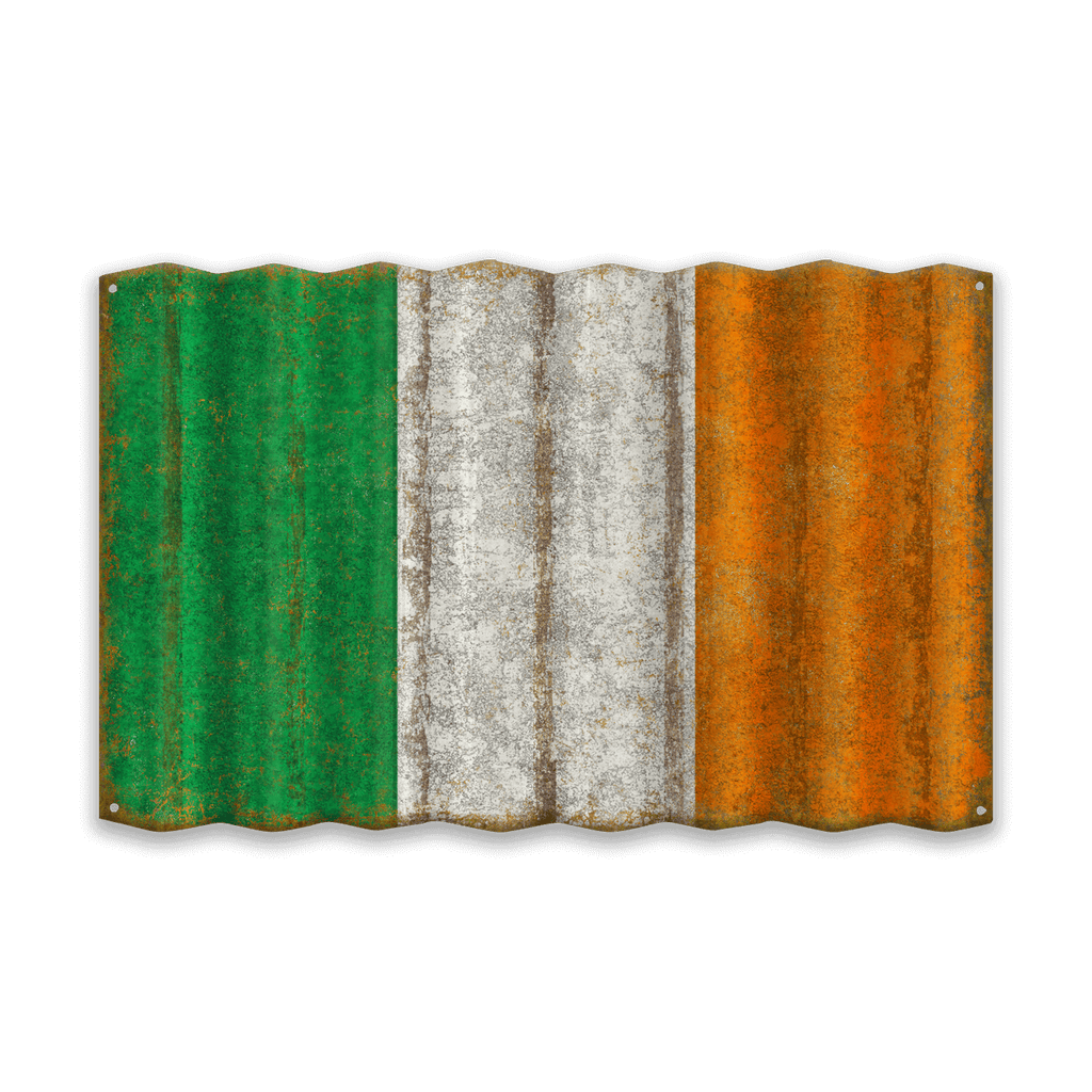 Irish Flag - Corrugated Metal Wall Art