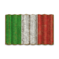 Italian Flag - Corrugated Metal Wall Art