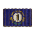 Kentucky State Flag - Corrugated Metal Wall Art