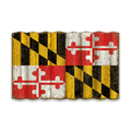Maryland State Flag - Corrugated Metal Wall Art