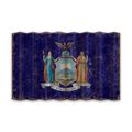 New York State Flag - Corrugated Metal Wall Art