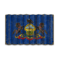 Pennsylvania State Flag - Corrugated Metal Wall Art