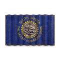 South Dakota State Flag - Corrugated Metal Wall Art