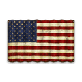 USA Flag: Generic - Corrugated Metal Wall Art