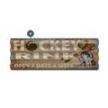Hockey Rink - Corrugated Metal Wall Art