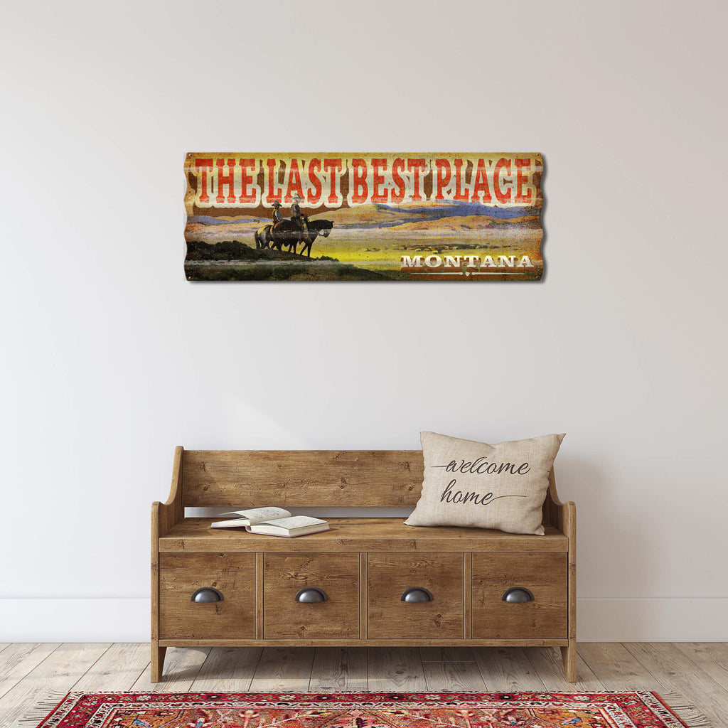 The Last Best Place - Corrugated Metal Wall Art
