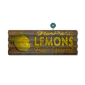 Fresh Squeezed Lemons - Corrugated Metal Wall Art