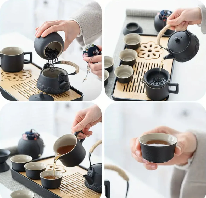 14-Piece Portable Travel Tea Set