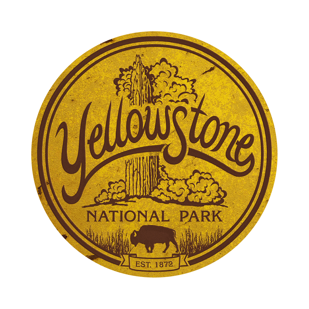 Yellowstone National Park - Shaped Wall Art