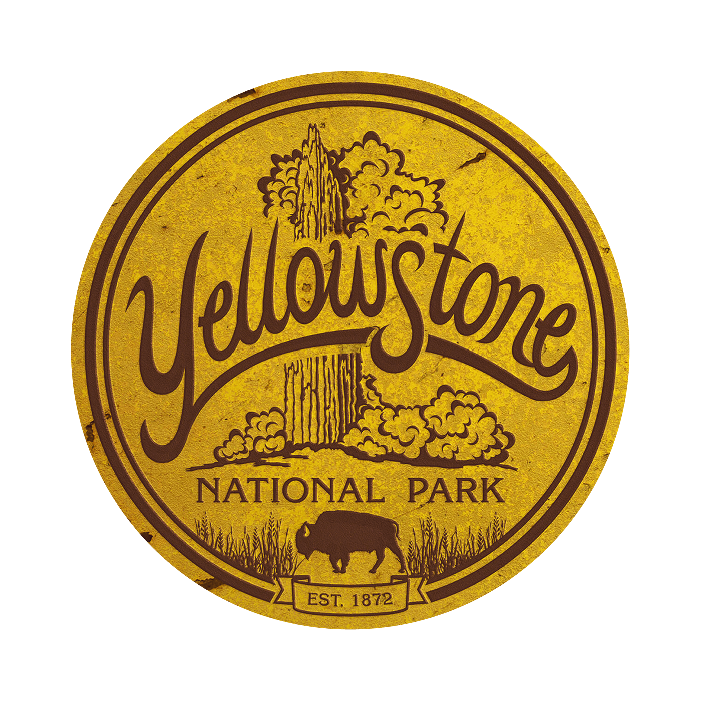 Yellowstone National Park - Shaped Wall Art