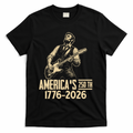 Abraham Lincoln Rcoks Guitar 4th July 250th Anniversary T-Shirt