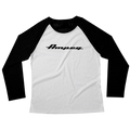 Ampeg Tri-Blend 3/4 Sleeve Raglan x White