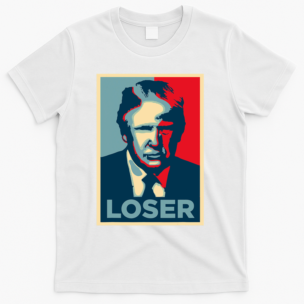 Anti Trump Obama Hope Poster Loser T-Shirt