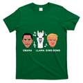 Anti Trump Obama Llama Ding Dong Impeach Funny Democrat Gift  T-Shirt