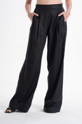 Black Palazzo Tencel Lyocell Pants Aitna