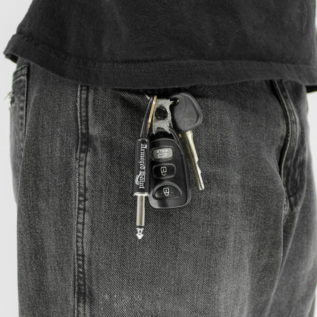 Armored Saint Logo Guitar Plug Keychain
