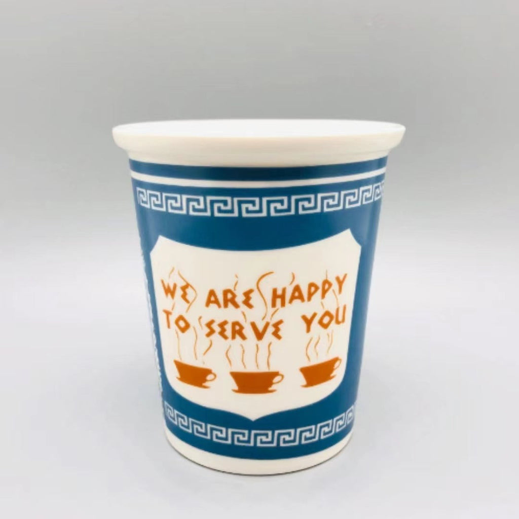 201-300ml Paper Cup Style Ceramic Mug Coffee Mug Gift Mug Household Water Mug Milk Tea Mug Milk Mug