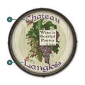 Wine is Bottled Poetry: Personalized - Barrel End Wall Art