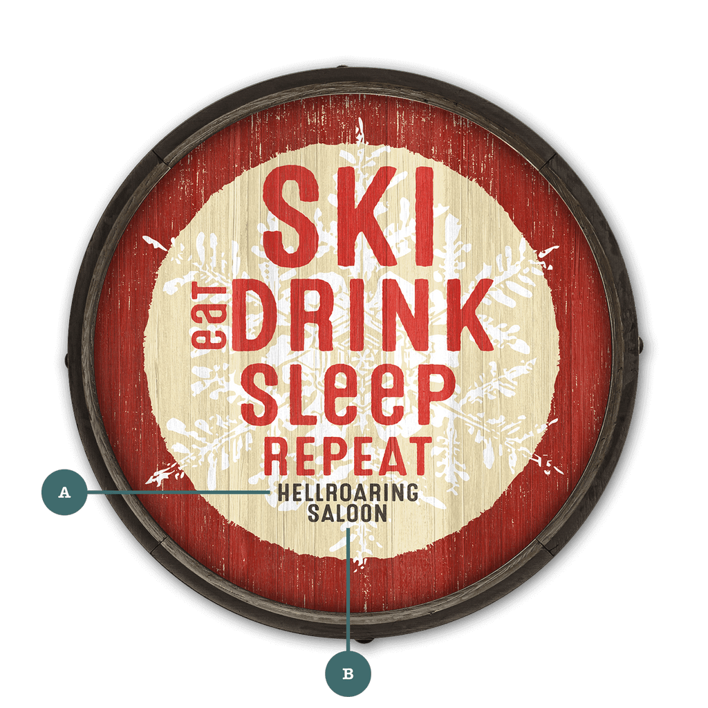 Après-Ski Essentials - Barrel End Wall Art