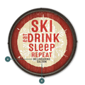 Après-Ski Essentials - Barrel End Wall Art