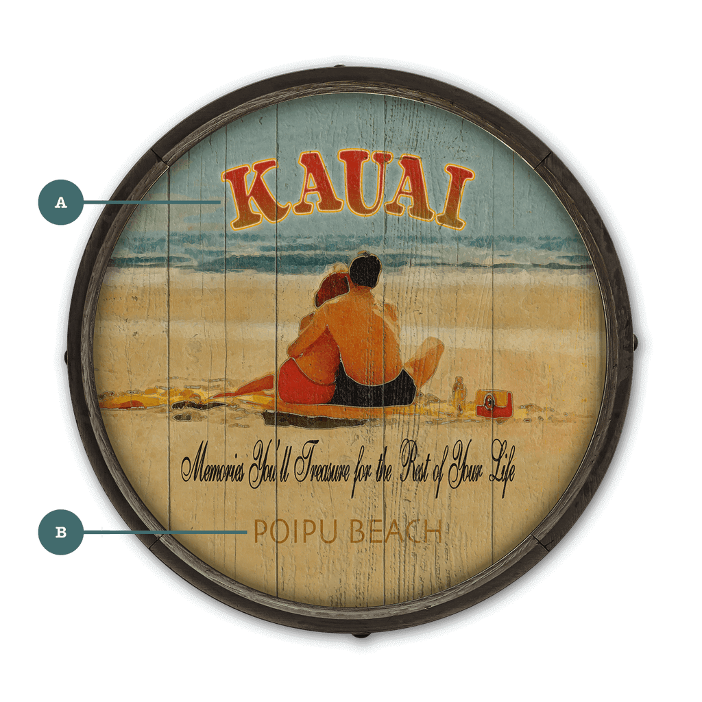 Memories You'll Treasure - Barrel End Wall Art