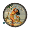 Island Girl - Barrel End Wall Art