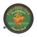 Flamingo Paradise - Barrel End Wall Art
