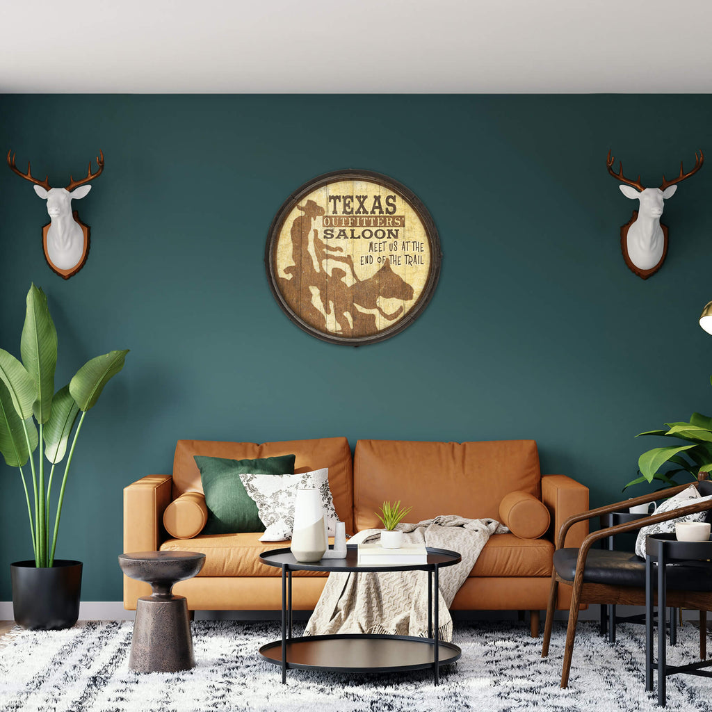 Meet Us at the End of the Trail - Barrel End Wall Art