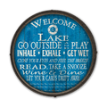 Welcome to the Lake: Generic - Barrel End Wall Art