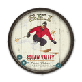 Mountain Momentum Male Skier - Barrel End Wall Art