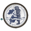 Mermaid Kisses: Personalized - Barrel End Wall Art