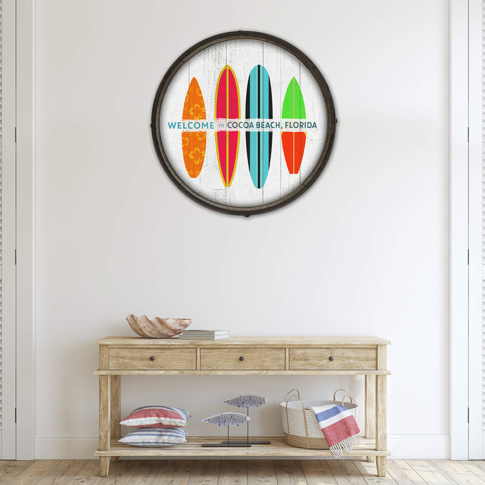 Beachside Boards - Barrel End Surf Art