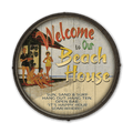 Beach House Welcome: Generic - Barrel End Wall Art
