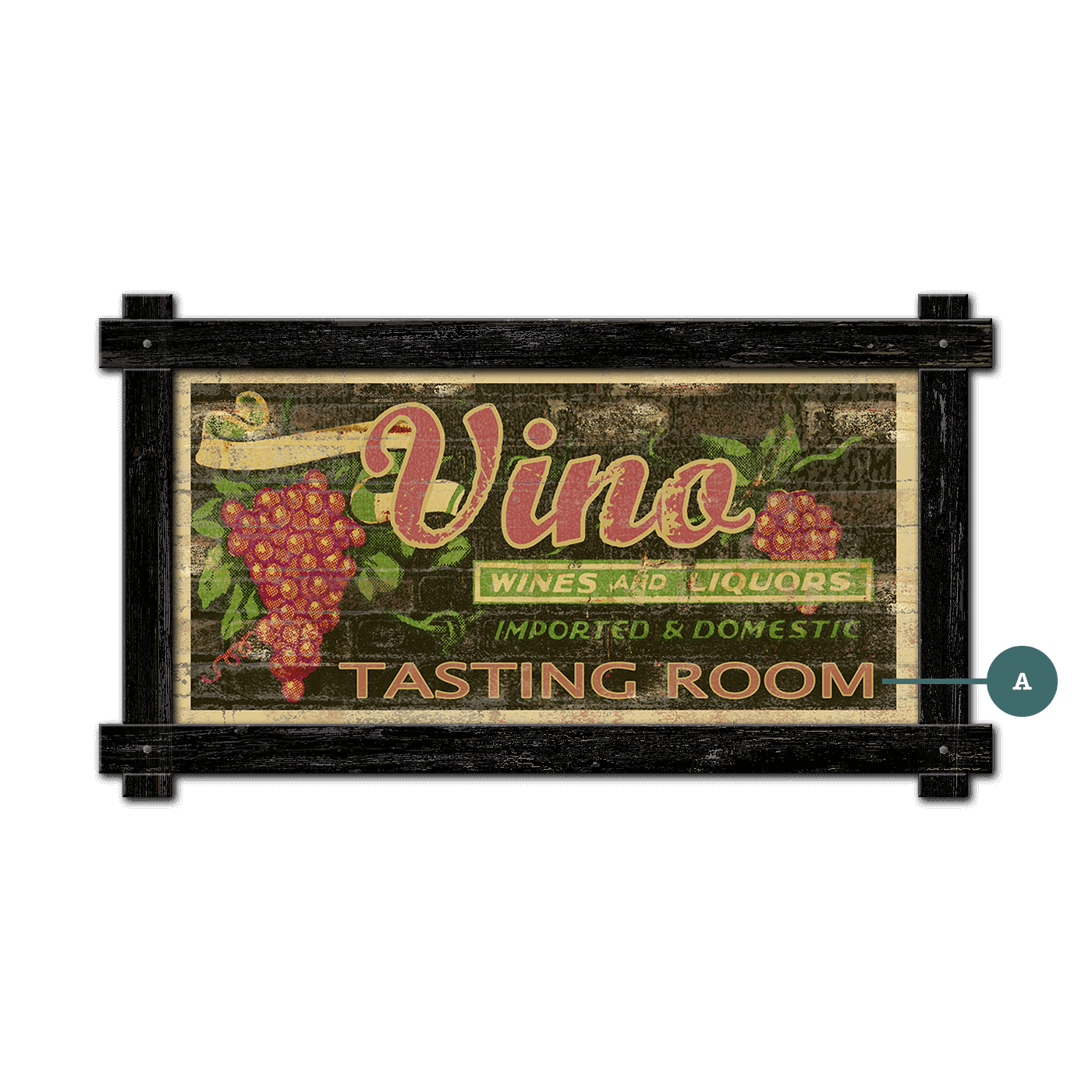 Vino Tasting Room - Framed Wall Art