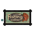 Let's Go Fishing - Framed Wall Art