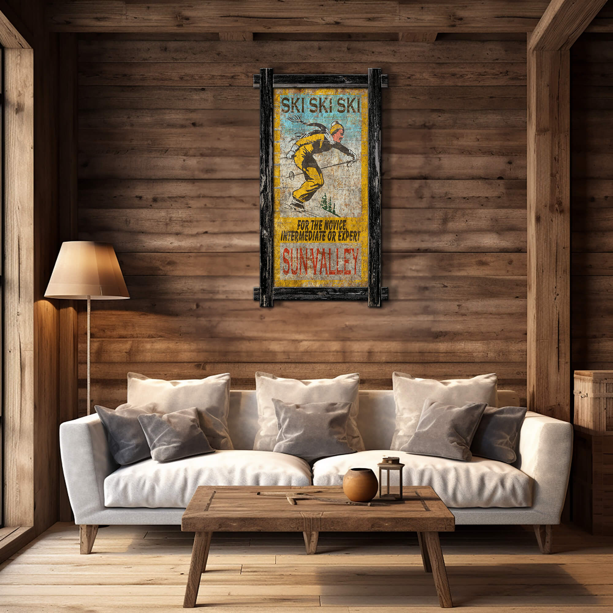 SKI SKI SKI - Framed Wall Art