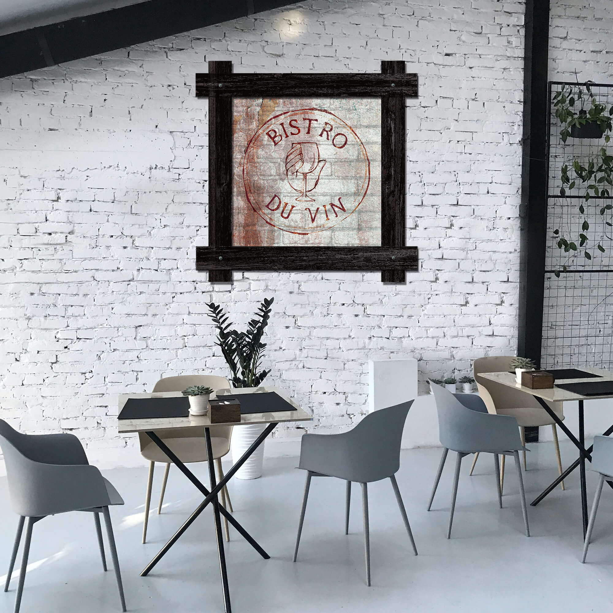 Bistro du Vin - Framed Wall Art