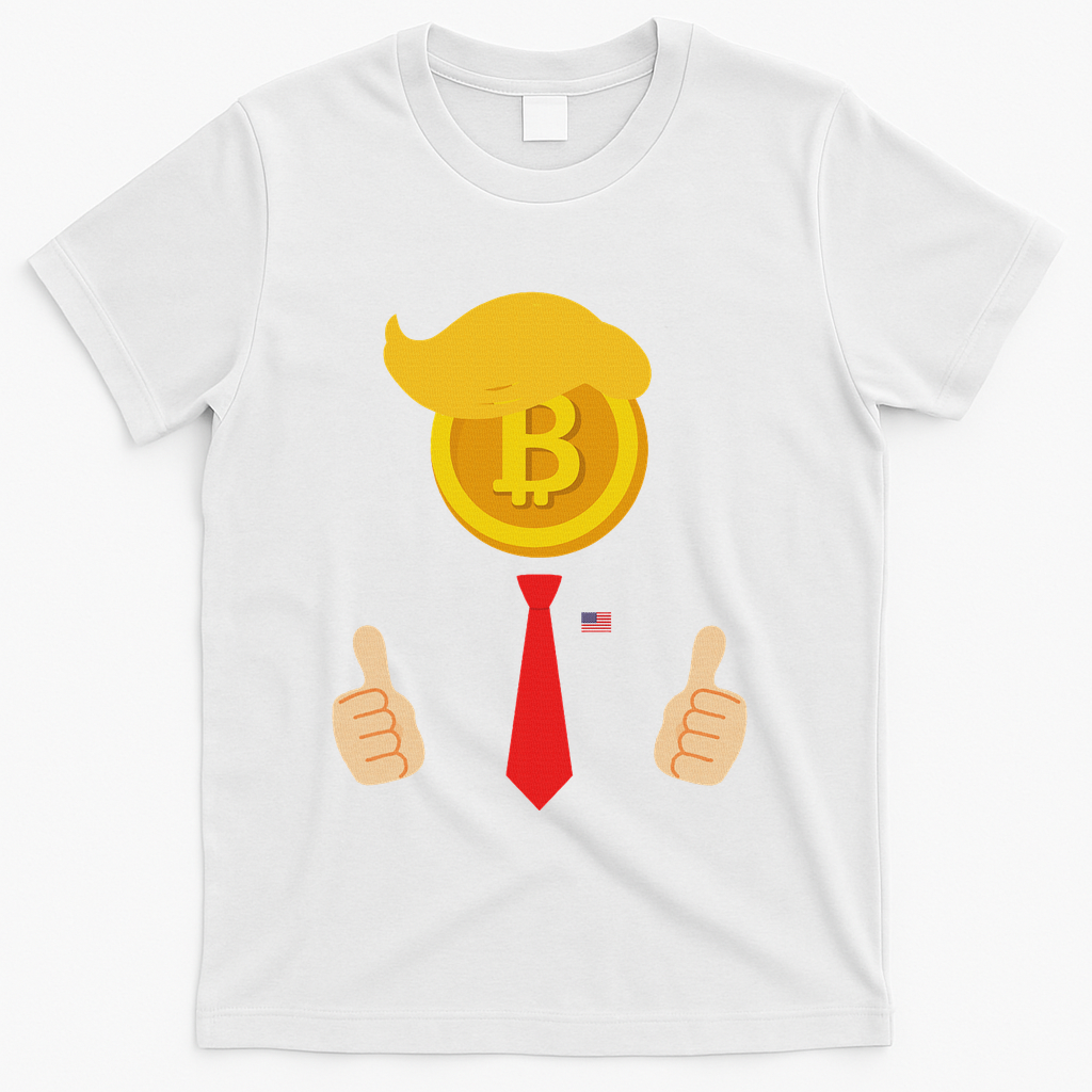 Bitcoin Trump Hair Cryptocurrency President Trump 45 47 Maga T-Shirt